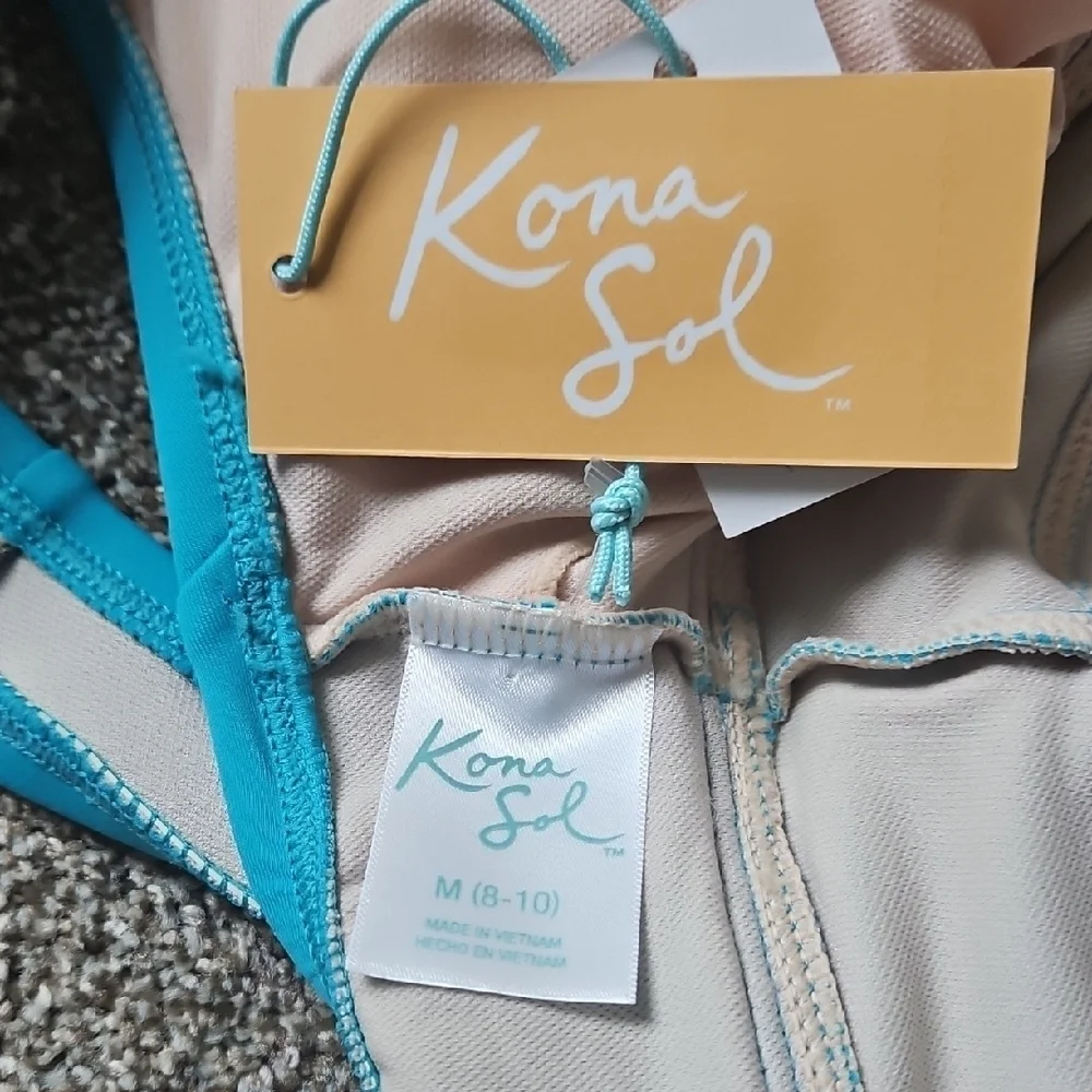 Kona Sol Teal One Piece Swimsuit